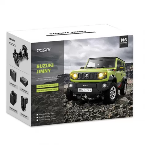 Радиоуправляемый внедрожник Suzuki Jimny PRO с прицепом (свет, выхлоп, Li-Po 5C) - HG4-53PRO-54-G