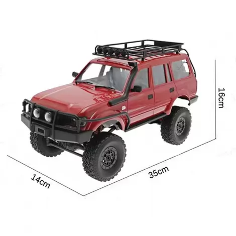 Радиоуправляемый краулер WPL C54-1 Land Cruiser LC80 красный 1:16 - WPLC54-1-RED