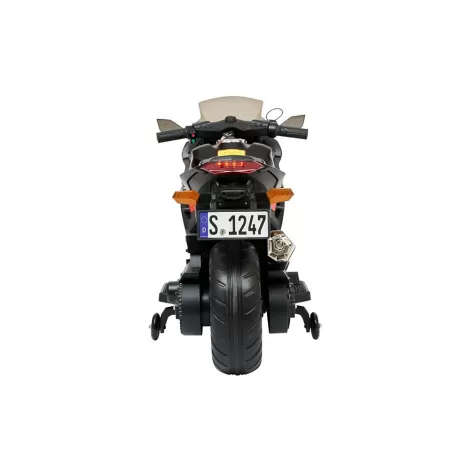 Детский электромотоцикл Kawasaki Ninja (12V, EVA, спидометр, ручка газа) - DLS07-BLACK