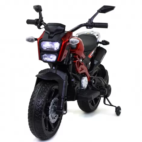 Детский электромотоцикл Harley Davidson (12V, EVA, ручка газа) - DLS01-SP-RED