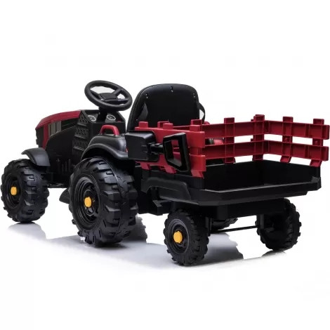 Детский электромобиль Bettyma трактор с прицепом 2WD 12V - BDM0925-RED