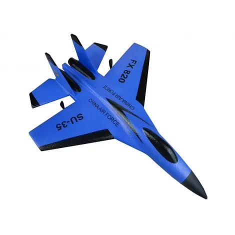 Радиоуправляемый самолет SU-35 для начинающих 2.4G - FX820-BLUE