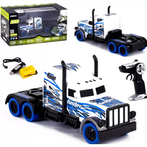 Радиоуправляемый грузовик - тягач FASTER BEAST (2WD, акб, 1:16) - GM1929-BLUE