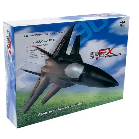 Радиоуправляемый самолет Fei Xiong J-20 RTF 2.4G - FX830-BLACK