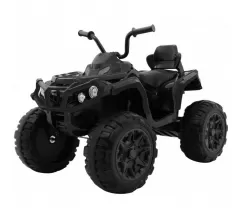 Детский квадроцикл Grizzly ATV 4WD Black 12V с пультом управления - BDM0906-4