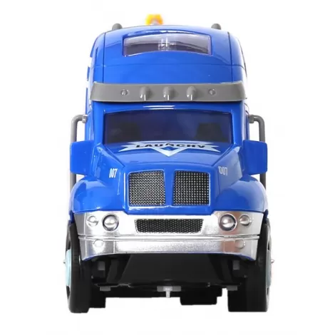 Радиоуправляемый грузовик тягач с экскаватором (2WD, акб, 1:14) - GM1938-BLUE