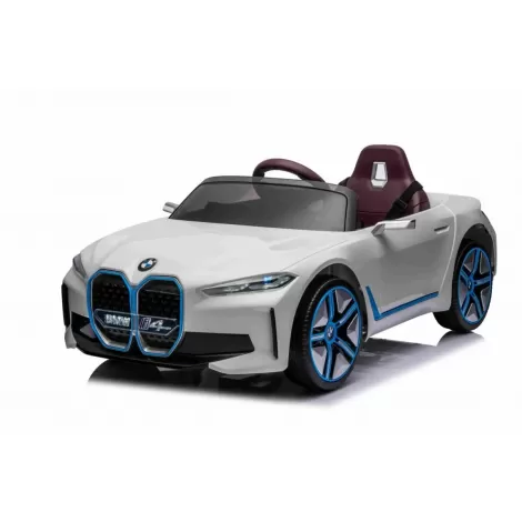 Детский электромобиль BMW I4 (полный привод, 12V) - JE1009-WHITE