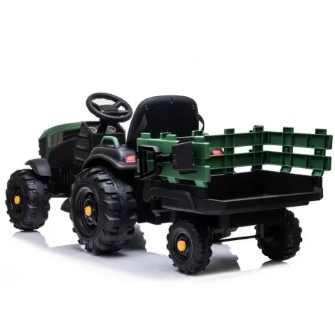 Детский электромобиль Bettyma трактор с прицепом 2WD 12V - BDM0925-GREEN