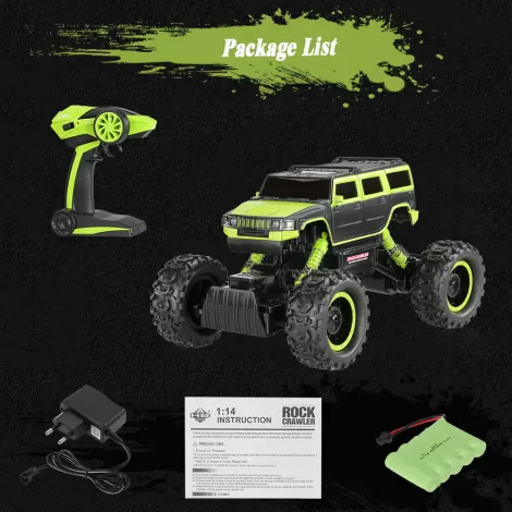 Радиоуправляемый краулер Rock Crawler Hummer 4WD RTR 1:14 2.4G - HB-P1403