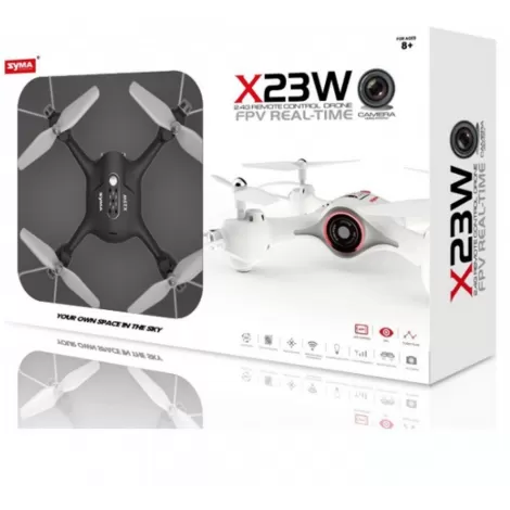 Радиоуправляемый квадрокоптер SYMA X23W BLACK с Wi-Fi FPV камерой - SYMA-X23W-BLACK