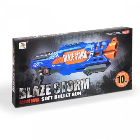 Пистолет BlazeStorm с мягкими МЕГАпулями (2-ой выстрел) - ZC7111
