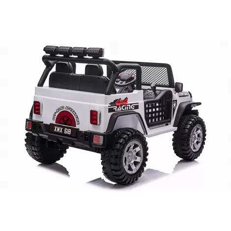 Детский электромобиль джип XMX с полным приводом (белый, EVA, 12V) - XMX618-4WD-WHITE