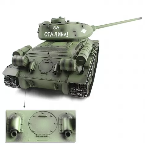 Радиоуправляемый танк Heng Long T-34 S version V7.0 масштаб 1:16 2.4G - 3909-1-Upg-V7