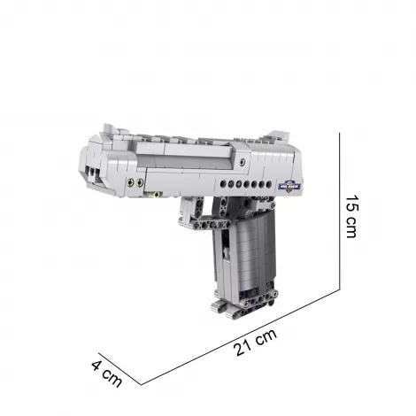 Конструктор CADA deTech пистолет Desert Falcon, 307 деталей - C81007W