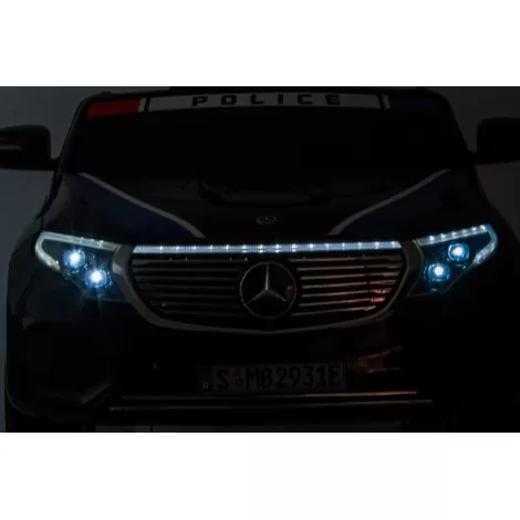 Детский электромобиль Mercedes Benz Police EQC 400 4MATIC - HL378-BLACK