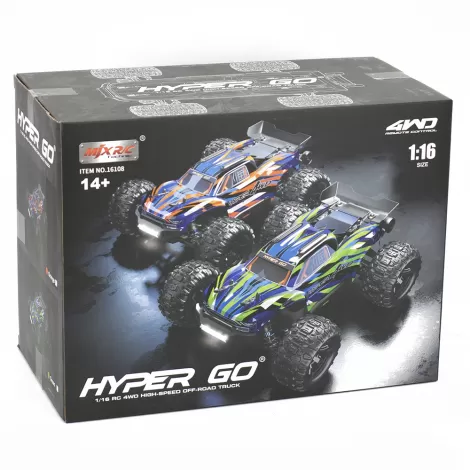 Радиоуправляемый джип MJX Hyper Go 4WD LED 1:16 2.4G - MJX-16108-ORANGE