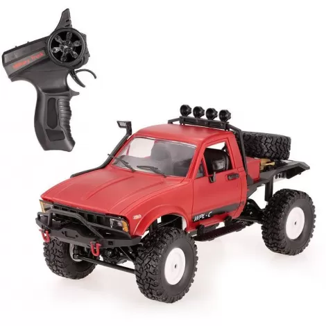 Радиоуправляемая машина WPL пикап Hilux (красный) 4WD 2.4G 1:16 RTR - WPLC-14-RED