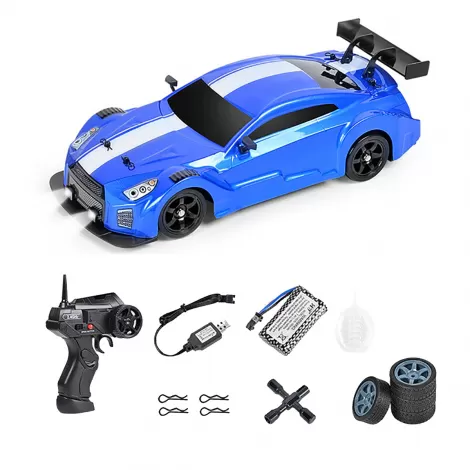 Радиоуправляемая машина для дрифта HB Nissan GTR (4WD, свет, пар, акб, 1:16) - SC16A02-1