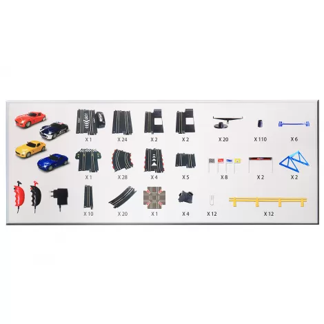 Гоночный автотрек от сети Merсedes SLS 1:43 (4 машинки, 13.5 метров) - TR-09L