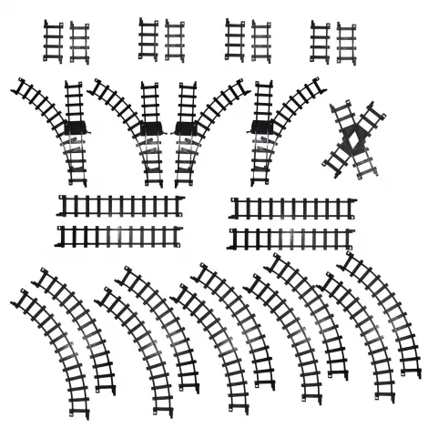 Железная дорога Fenfa (5 вагонов, звук, пускает пар) - 1603C