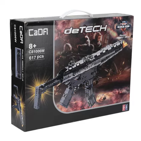 Конструктор Cada deTech Пулемет MP5, 617 деталей - C81006W