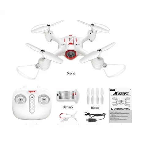 Радиоуправляемый квадрокоптер SYMA X23W FPV Wi-Fi с камерой 0.3МП - X23W