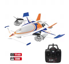 Радиоуправляемый самолет дрон SCI Fi Sky VTOL 3D6G 8ch - QIDI-570-BLUE