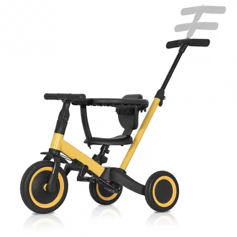 Детский беговел-велосипед 6в1 с родительской ручкой, желтый - TR008-YELLOW