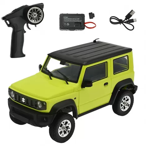 Радиоуправляемый внедрожник Suzuki Jimny PRO с прицепом (свет, выхлоп, Li-Po 5C) - HG4-53PRO-54-G