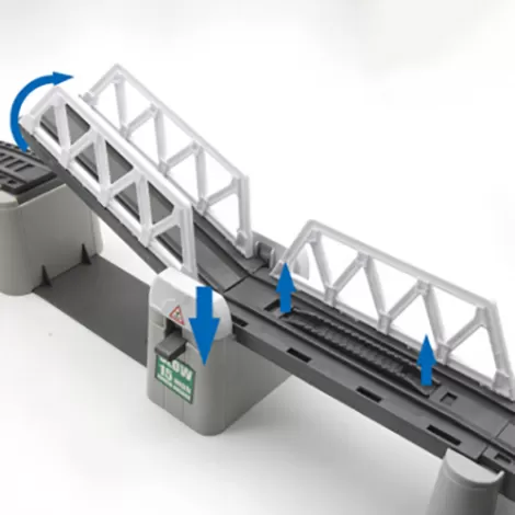 Железная дорога с раздвижным мостом, скоростной поезд, длина полотна 914 см - BSQ-2184