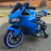 Детский электромотоцикл Ducati Blue (12V, EVA, ручка газа) - FT-1628-SP-BLUE