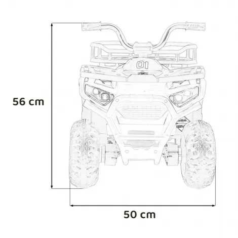 Детский электромобиль квадроцикл X-Robust (синий, 24V, 4WD, пульт, EVA) - XMX651-24V-4WD-BLUE