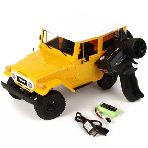 Радиоуправляемый внедорожник WPL Toyota FJ40 желтый 4WD масштаб 1:16 2.4G - WPLC-34-YELLOW