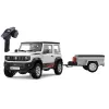 Радиоуправляемый внедрожник Suzuki Jimny PRO с прицепом (свет, выхлоп, Li-Po 5C) - HG4-53PRO-54-W