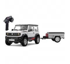 Радиоуправляемый внедрожник Suzuki Jimny PRO с прицепом (свет, выхлоп, Li-Po 5C) - HG4-53PRO-54-W