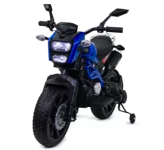 Детский электромотоцикл Harley Davidson (12V, EVA, ручка газа) - DLS01-SP-BLUE