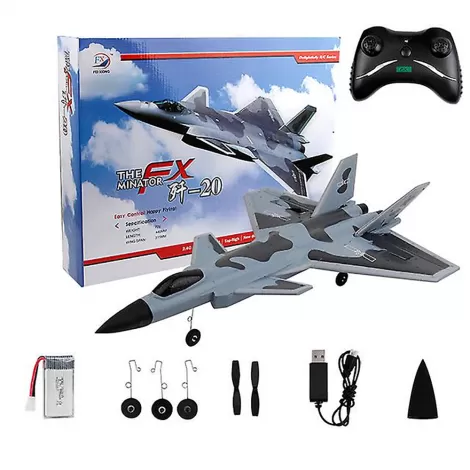 Радиоуправляемый самолет Fei Xiong J-20 RTF 2.4G - FX830-GREY