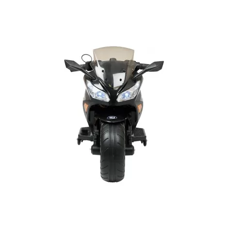 Детский электромотоцикл Kawasaki Ninja (12V, EVA, спидометр, ручка газа) - DLS07-BLACK