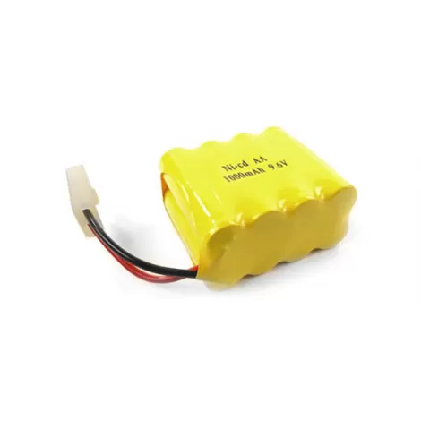 Аккумулятор Ni-Cd 9.6V 1000 mAh (форма ROW, разъем TAMIYA) - NICD-96R-1000-TAMIYA