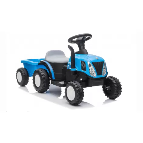 Детский электромобиль трактор с прицепом - 8220219B-T7