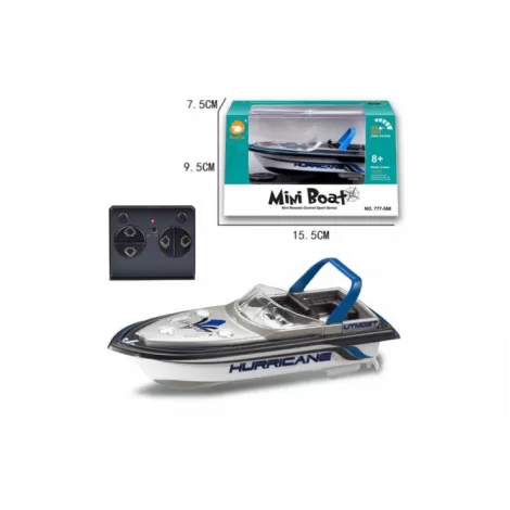 Катер на радиоуправлении Mini Boat (2.4G, 10 см) - 777-588-BLUE