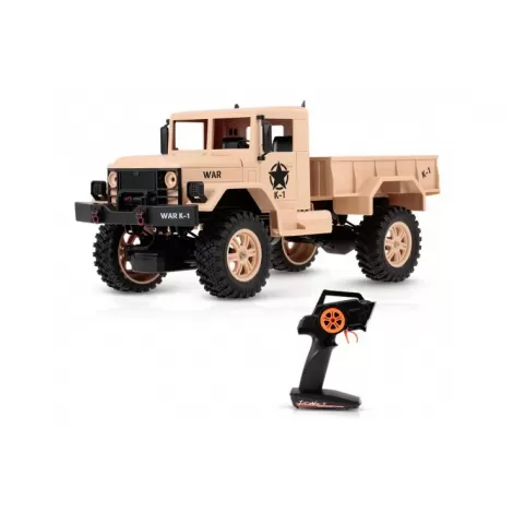 Внедорожник 1/12 4WD электро - Army Truck (2.4 гГц) - WLT-124301-brown