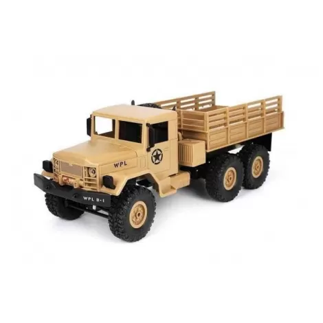 Радиоуправляемый грузовик Army Truck 6WD RTR масштаб 1:16 2.4G - WPLB-16-Yellow