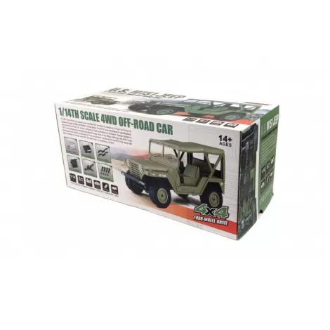 Радиоуправляемый Jeep 1:14 US M151 4WD 1:14 2.4G - BG1522-YELLOW