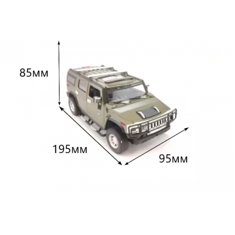 Радиоуправляемый джип Hummer H2 1:24 - 25020A-GREEN