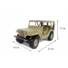 Радиоуправляемый Jeep 1:14 US M151 4WD 1:14 2.4G - BG1522-YELLOW