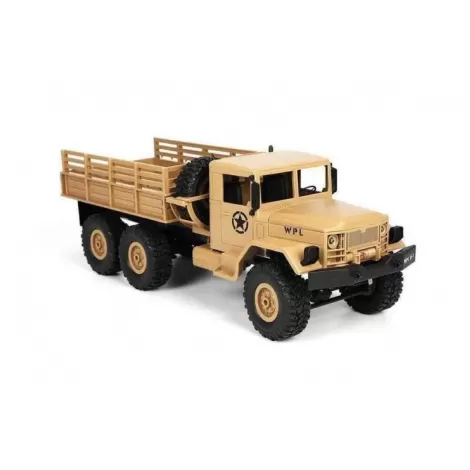 Радиоуправляемый грузовик Army Truck 6WD RTR масштаб 1:16 2.4G - WPLB-16-Yellow