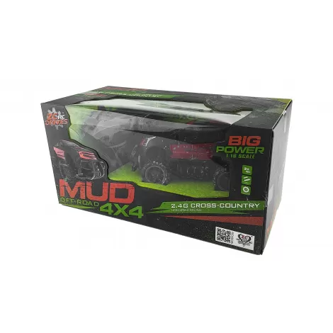 Радиоуправляемый джип MUD Off-Road 4X4 Red 2.4G - 333-MUD23B-RED