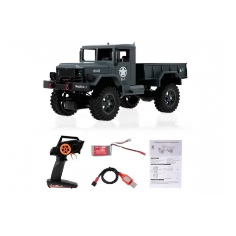 Внедорожник 1/12 4WD электро - Army Truck (2.4 гГц) - wlt-124301-green