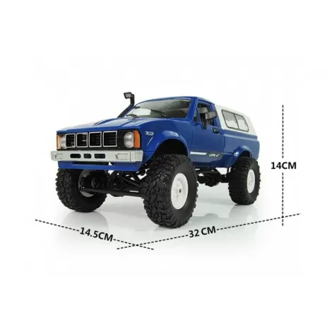 Радиоуправляемый краулер Military Truck Buggy Crawler RTR 4WD масштаб 1:16 2.4G - WPLC-24-Blue